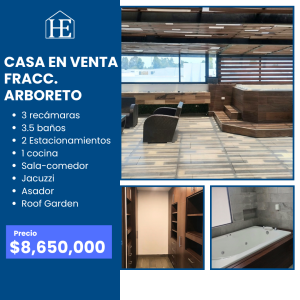Casa en Venta en Fracc. Arboreto, Puebla | 3 Recámaras con Baño y Jacuzzi