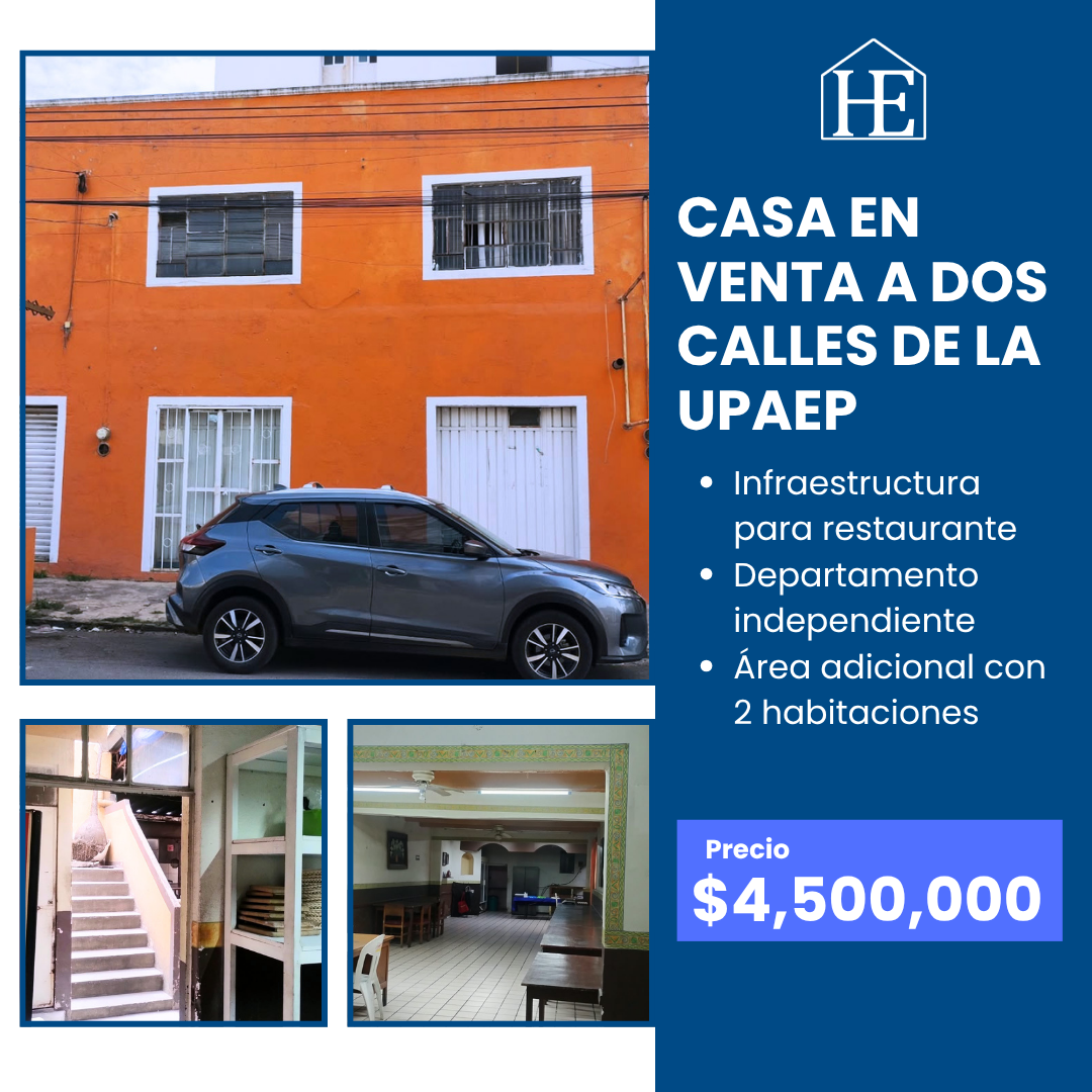 Casa en Venta Cerca de UPAEP Puebla | Ideal para Restaurante, Negocio o Inversión