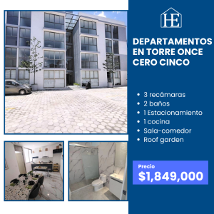 Departamentos en Venta en Santa Anita, Puebla | 3 Recámaras