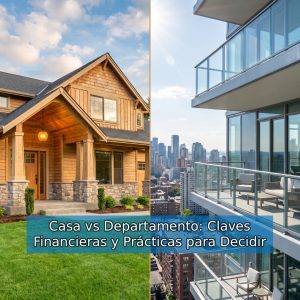 Casa vs Departamento: Claves Financieras y Prácticas para Decidir