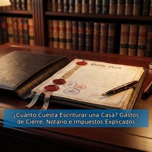 ¿Cuánto Cuesta Escriturar una Casa? Gastos de Cierre, Notario e Impuestos Explicados