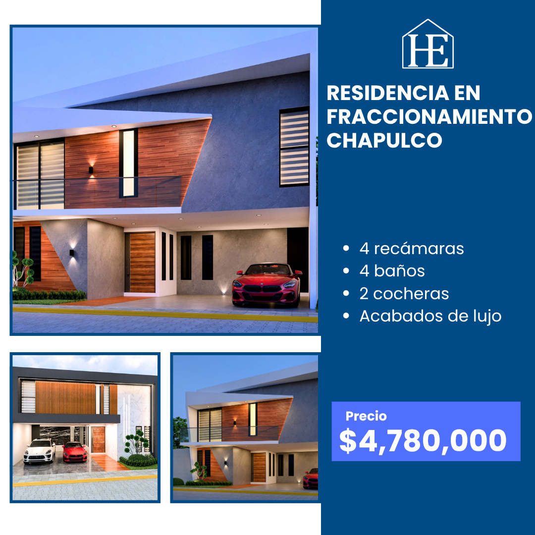 Residencia de Lujo en Venta en Fracc. Residencial Chapulco, Puebla | 253 m²